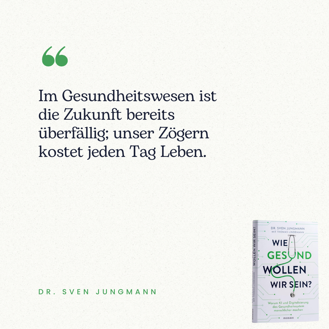 Im Gesundheitswesen ist die Zukunft bereits überfällig; unser Zögern kostet jeden Tag Leben.